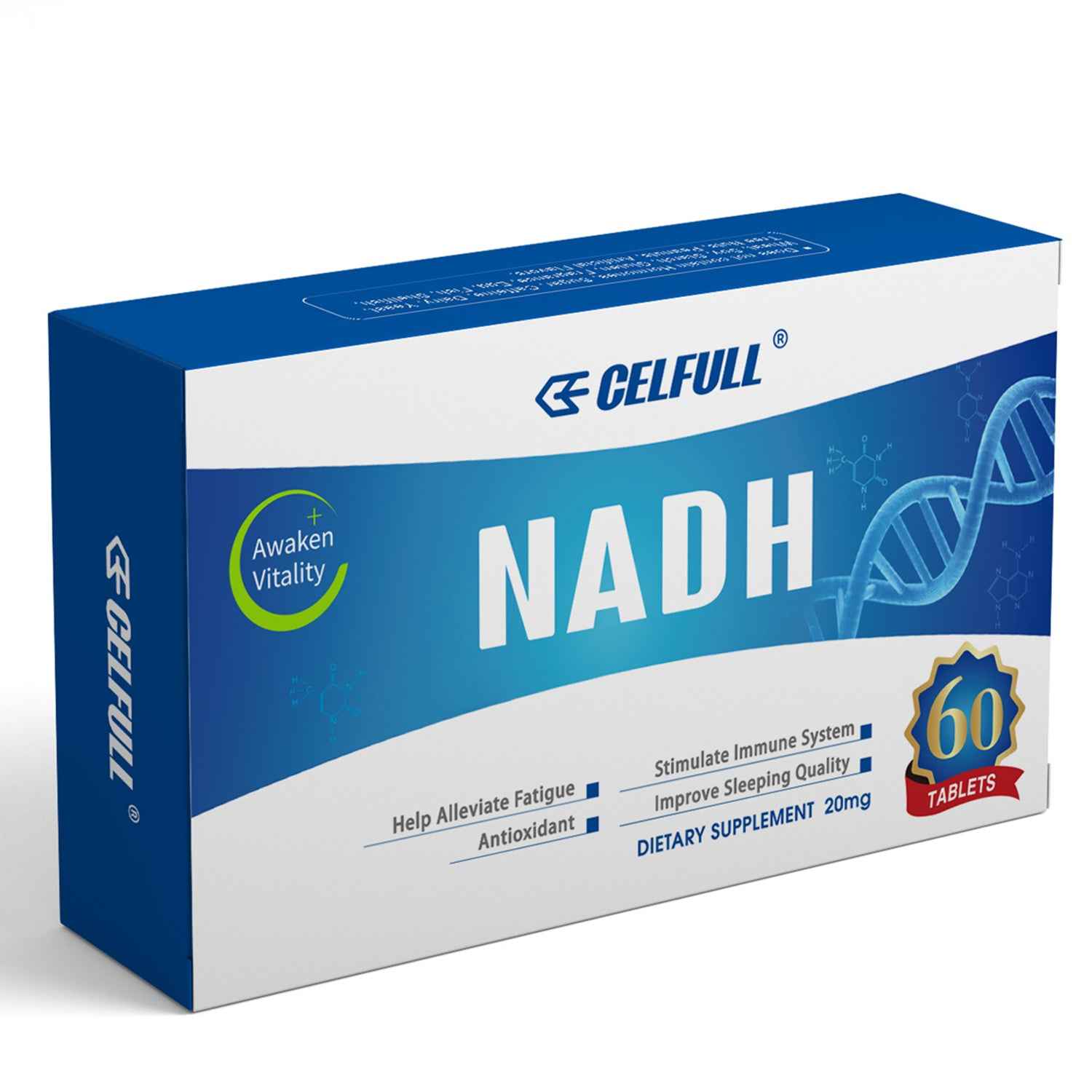CELFULL NADH Supplement Enchance NMN Alternative NAD+ Supplement for Immune Support Anti-Aging Boost Brain Cognition & Chronic Fatigue Supplements