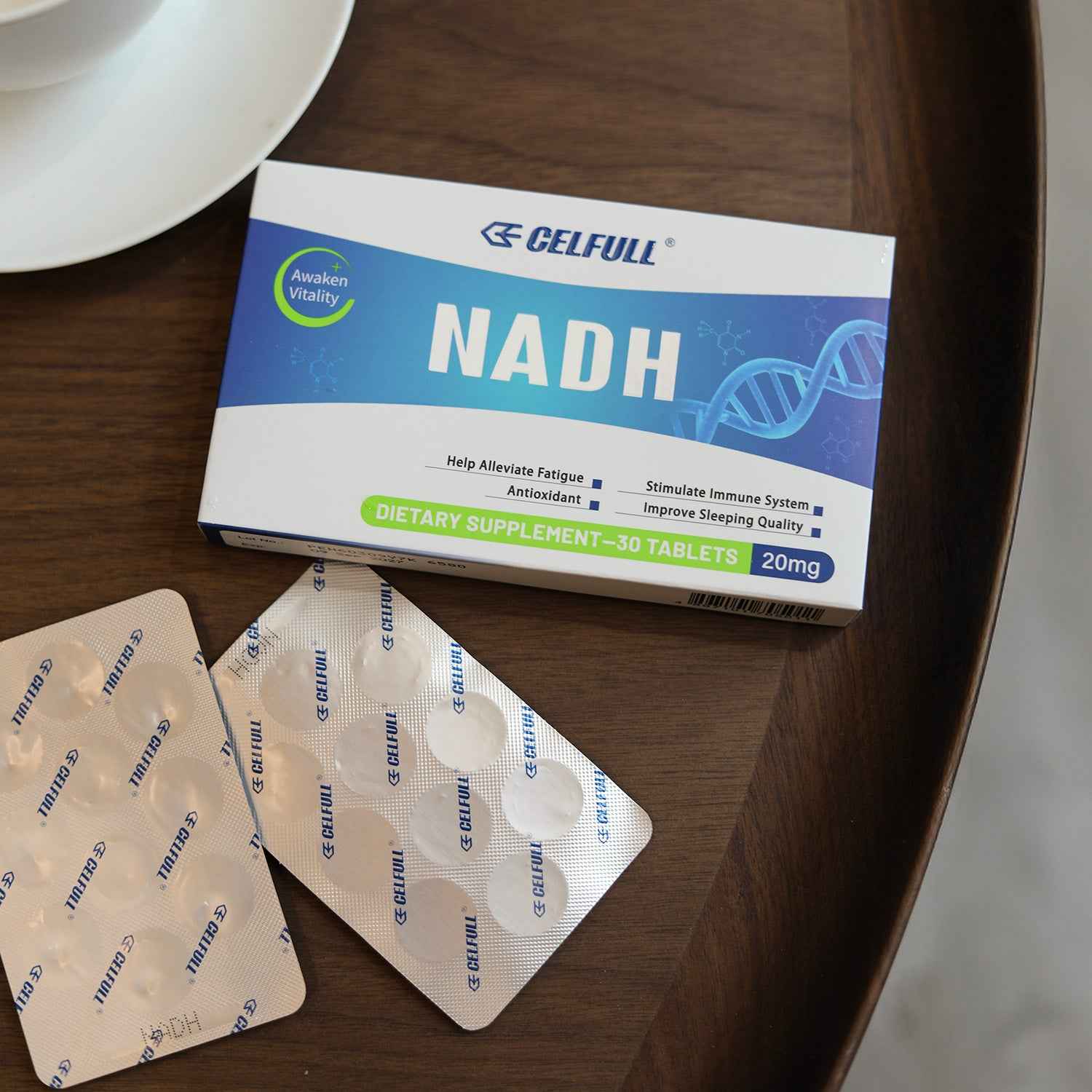 CELFULL NADH Supplement Enchance NMN Alternative NAD+ Supplement for Immune Support Anti-Aging Boost Brain Cognition & Chronic Fatigue Supplements